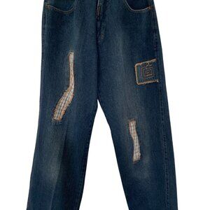 Rocawear VTG 90s Men's Jeans, Patches/Cutouts Size 36
